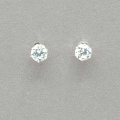 Boma Round Cubic Zirconia Post Earrings