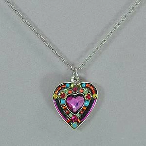 Best reviews of ๐งจ Firefly Crystal Heart Pendant Necklace โจ 6 Firefly Crystal Heart Pendant Necklace