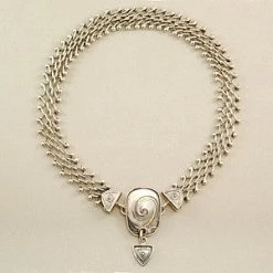 Tabra Sterling Silver Narrow Open Weave Connector Necklace Chain CNK21 Necklaces