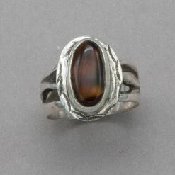 Jim Kelly Mexican Fire Agate Ring Rings