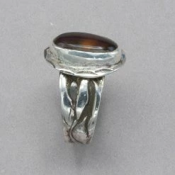 Jim Kelly Mexican Fire Agate Ring Rings