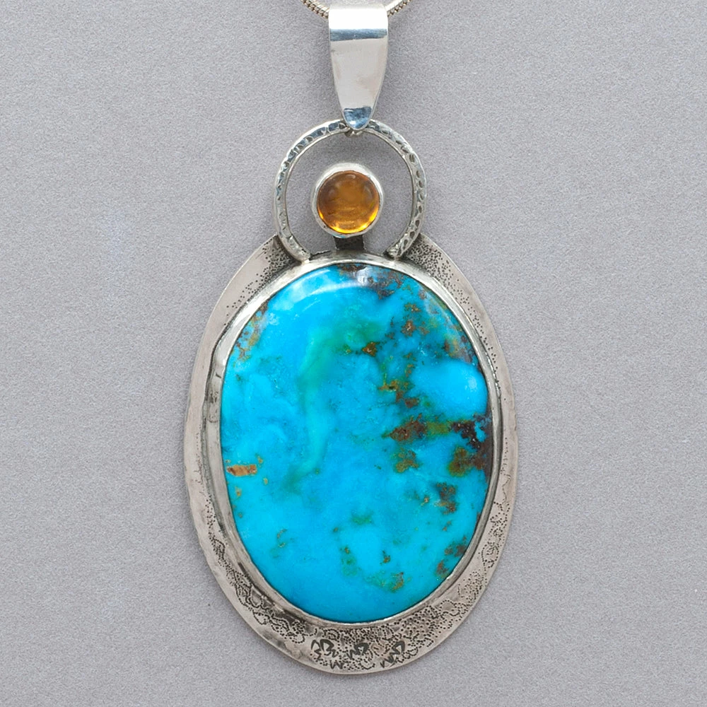 Best deal π Jim Kelly Blue Turquoise And Citrine Pendant Pendants π― 3 Jim Kelly Blue Turquoise And Citrine Pendant Pendants