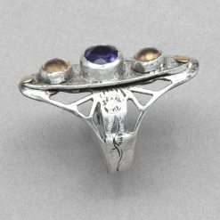 Jim Kelly Amethyst And Citrine Ring