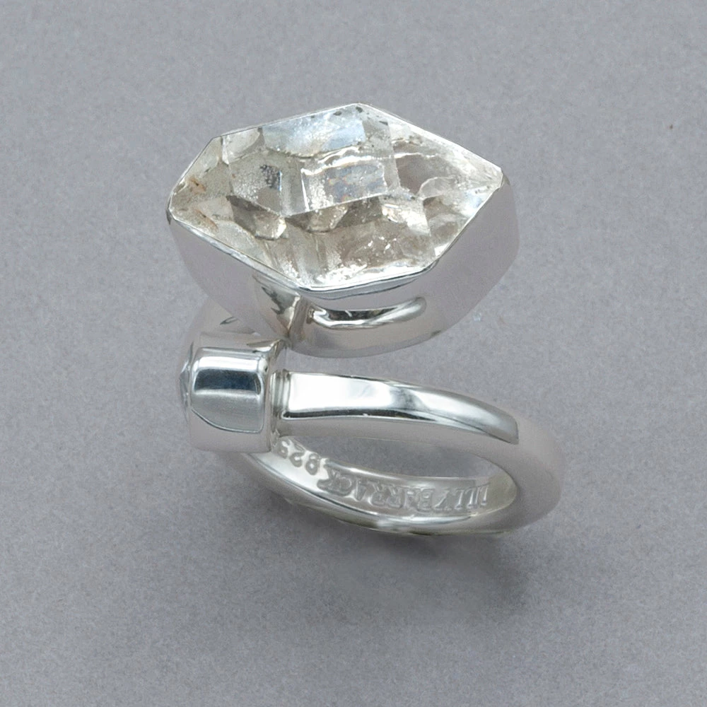 Cheap 👏 Rings Lilly Barrack Herkimer Diamond And CZ Sterling Silver Ring 🛒 5 Rings Lilly Barrack Herkimer Diamond And CZ Sterling Silver Ring