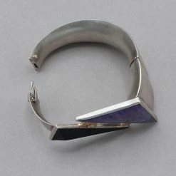 Rainbow Bridge Jewelers Bracelets Sugilite, Black Onyx 18K Gold And Sterling Bracelet