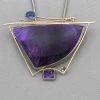 Brand new ๐ Rainbow Bridge Jewelers Sugilite Amethyst And Tanzanite Silver And Gold Pendant โ๏ธ 1 Rainbow Bridge Jewelers Sugilite Amethyst And Tanzanite Silver And Gold Pendant