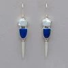 Mystical Madness Pearl And Lapis Earrings