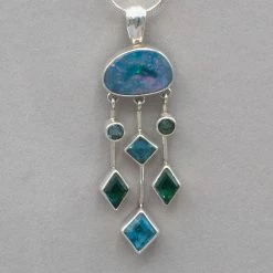 Mystical Madness Opal, Quartz And Topaz Pendant Pendants