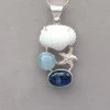 Mystical Madness Kyanite And Selenite Sea Pendant