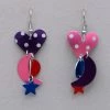 Sylvi Harwin Asymmetric Earrings Polka Dot Hearts
