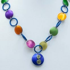 Rainbow Bridge Sylvi Harwin Circle Aluminum Necklace