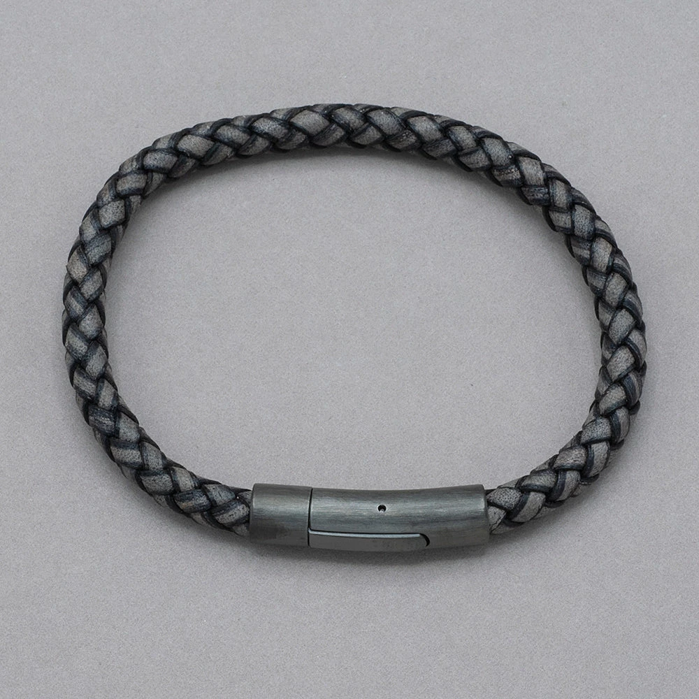 Best Pirce โญ Italgem Steel Bracelets Italgem Antique Grey Leather Bracelet ๐ 3 Italgem Steel Bracelets Italgem Antique Grey Leather Bracelet