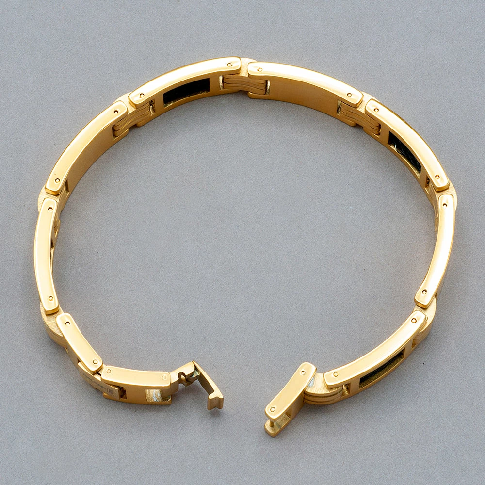 Promo ๐ Italgem Steel Italgem Gold Stainless Steel Cable Link Bracelet ๐ 4 Italgem Steel Italgem Gold Stainless Steel Cable Link Bracelet