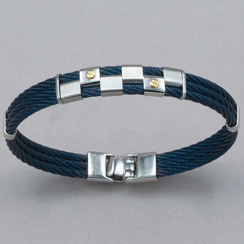 Best reviews of ๐ Italgem Steel Italgem 18k Blue Stainless Steel Cable Bracelet Bracelets ๐ 3 Italgem Steel Italgem 18k Blue Stainless Steel Cable Bracelet Bracelets