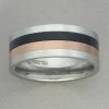 Hot Sale โค๏ธ Italgem Steel Italgem Stainless Steel Black And Rose IP Spinner Ring ๐คฉ 1 Italgem Steel Italgem Stainless Steel Black And Rose IP Spinner Ring