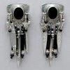 Tabra Vintage Onyx Sterling Silver Earrings