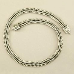 Tabra Sterling Silver V-Mesh Connector Necklace Chain CNK02