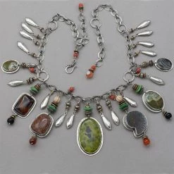 Necklaces Tabra Ocean Jasper Treasure Necklace