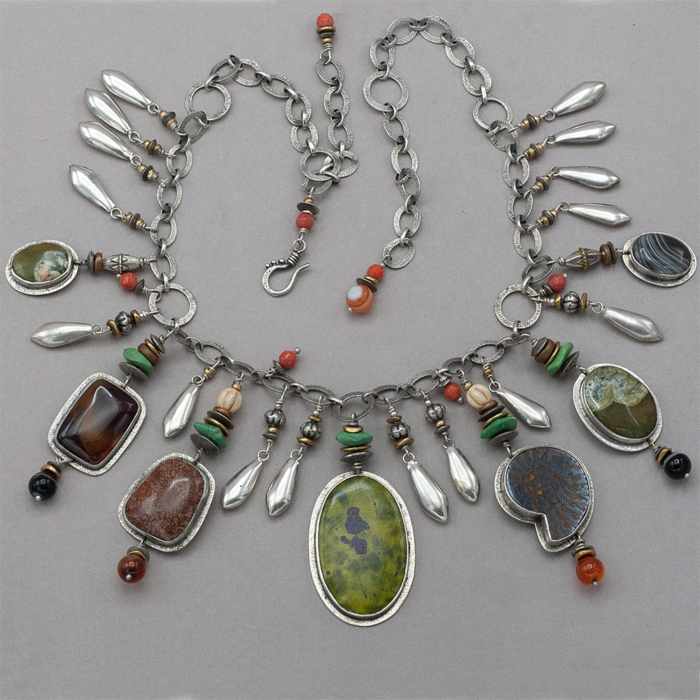 Buy ๐ Necklaces Tabra Ocean Jasper Treasure Necklace โค๏ธ 3 Necklaces Tabra Ocean Jasper Treasure Necklace